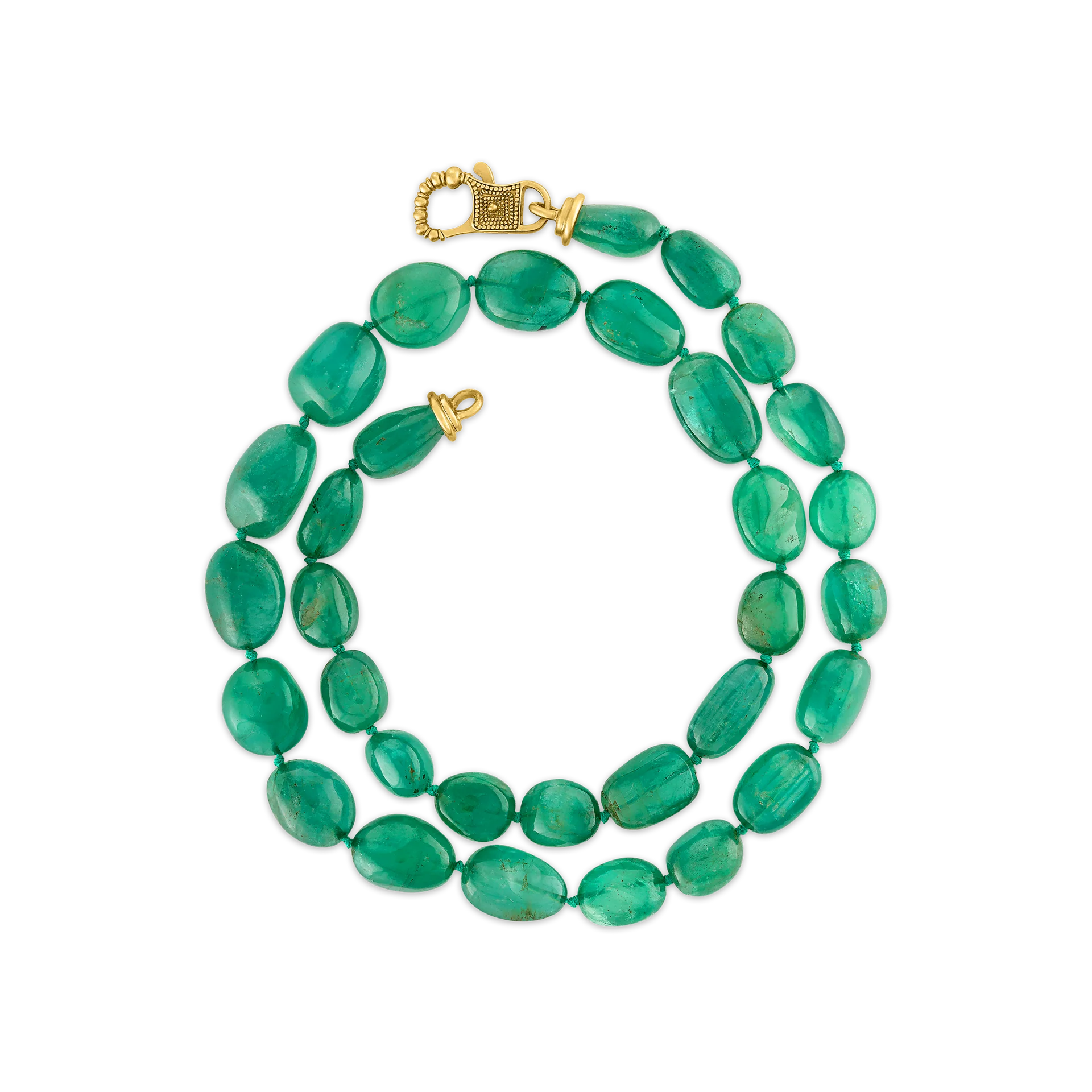 Tumbled Emerald Strand